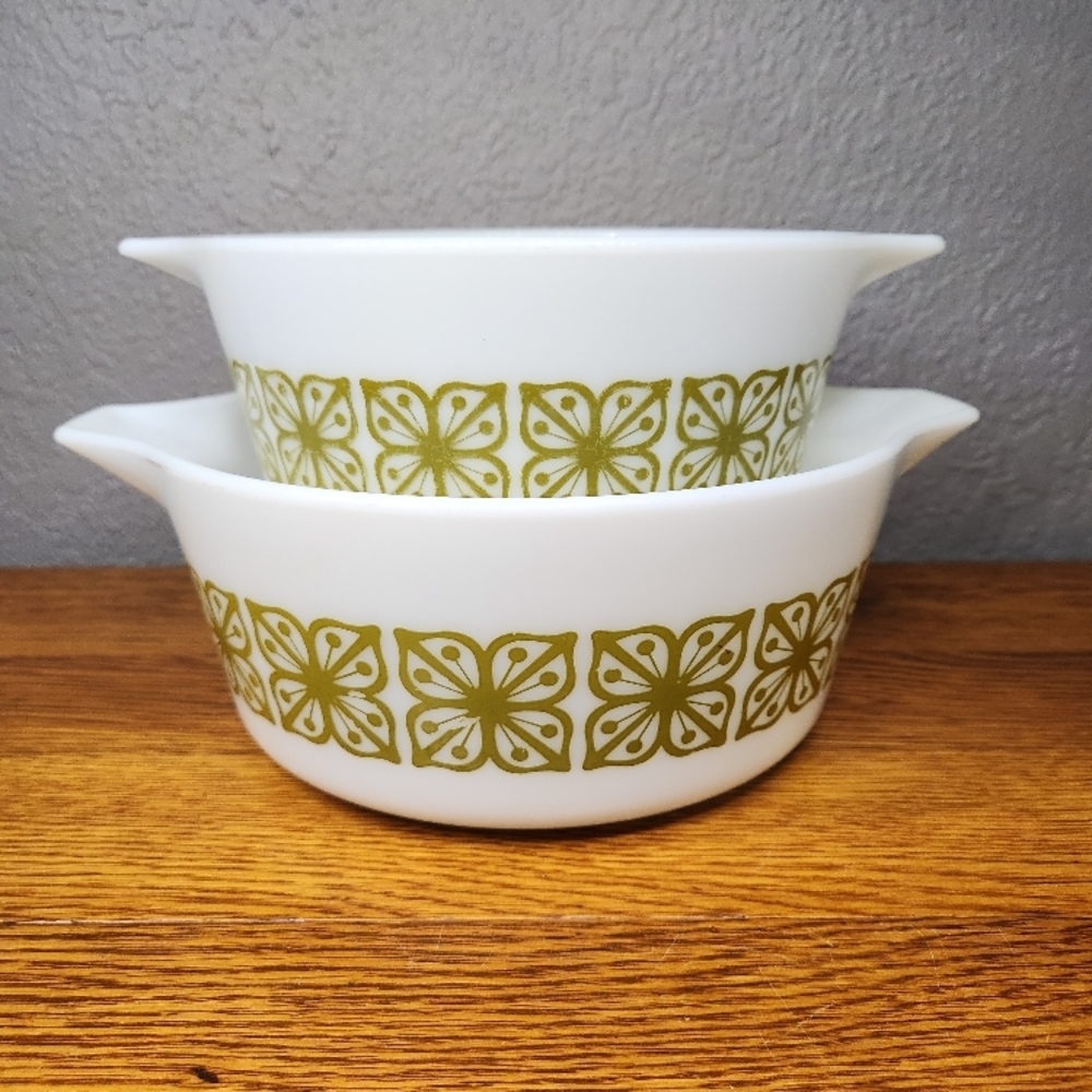 PYREX Autumn Floral Verde - Set of 2